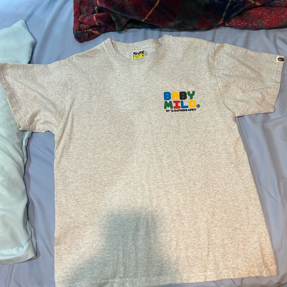 Bape Gray Short Sleeve Tee